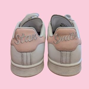 Pink & White Adidas Stan Smith Sneakers